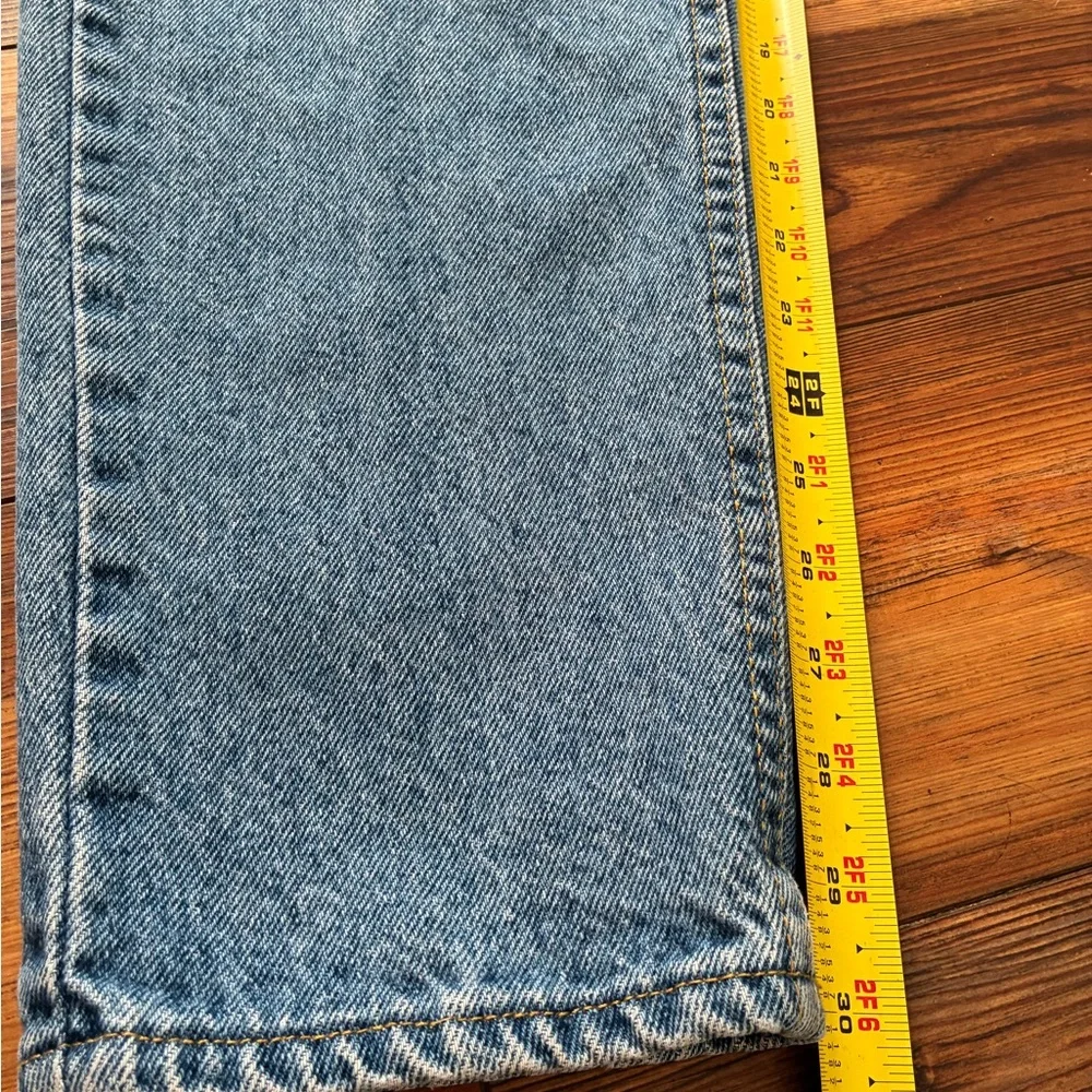 Vintage 90s Lee Women’s Jeans Size 14 Long High Rise Blue Denim USA Made - Picture 7 of 14